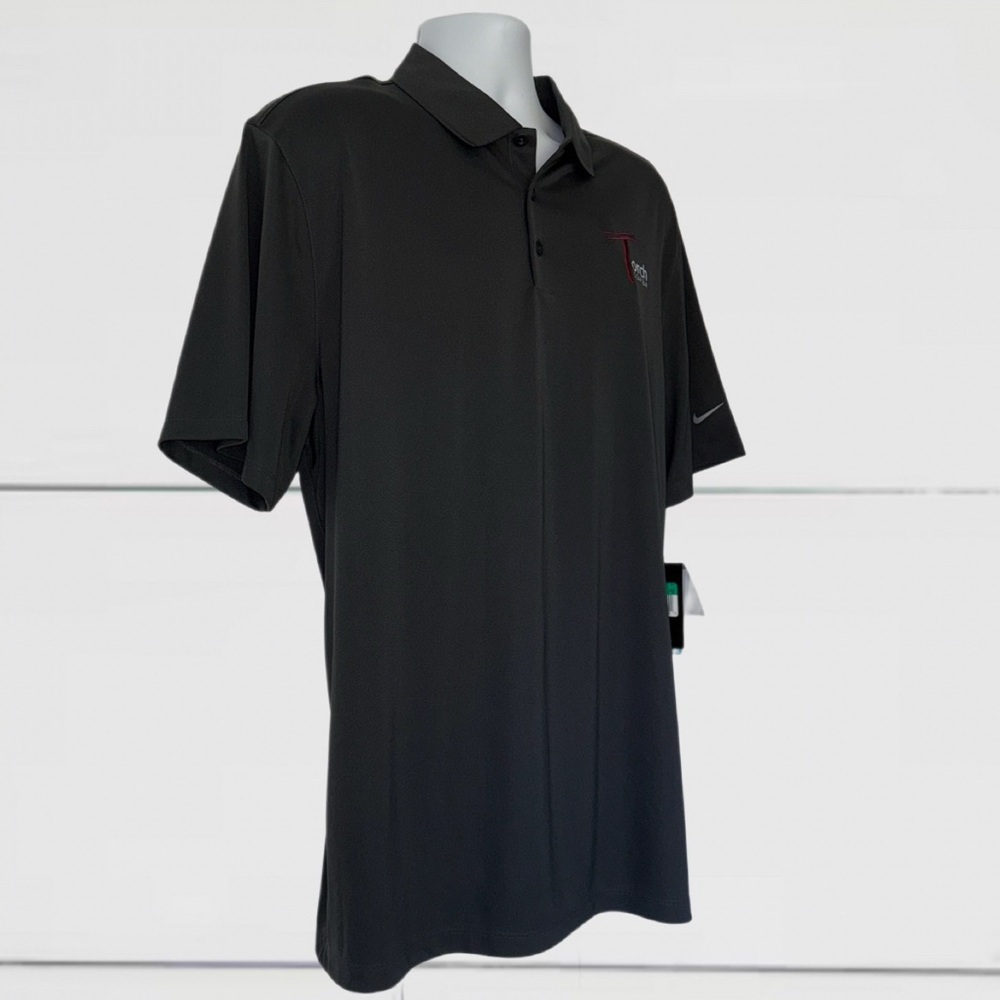 Nike Golf Dri-FIT Polo Shirt Men’s XL Anthracite Gray NWT Torch Cigar Bar Logo - Picture 5 of 13